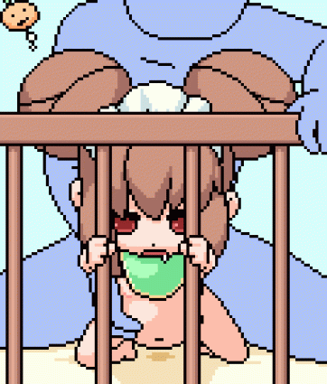 futaba channel, pedoi, akai (ugokashitari), animated, animated gif, pixel art, l