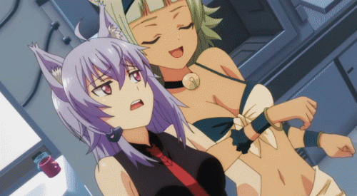 kaijin kaihatsu-bu no kuroitsu-san, wolf bate, animated, animated gif, screen ca