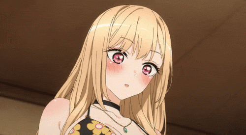 sono bisque doll wa koi wo suru, kitagawa marin, animated, animated gif, 1girl,