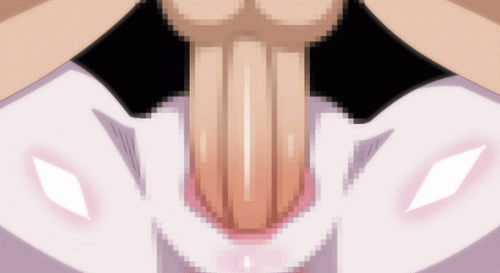 censored, animated, mosaic censoring, animated gif, screen capture, 1boy, 1girl,