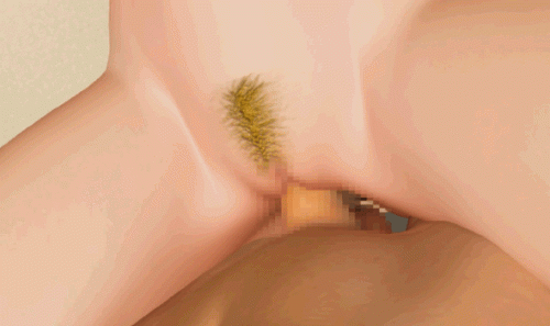 censored, animated, 3d, mosaic censoring, animated gif, blonde pubic hair, close