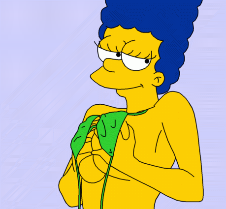 the simpsons, marge simpson, evilweazel (artist), animated, animated gif, purple