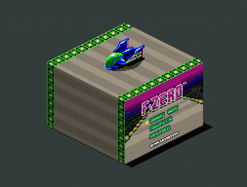 f-zero, nintendo, blue falcon, animated, animated gif, pixel art, isometric, tit