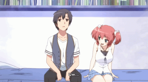 daitoshokan no hitsujikai, kodachi nagi, animated, animated gif, screen capture,