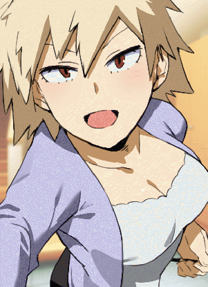 bakkanki, my hero academia, bakugou mitsuki, ^ ^, 1girl, bikini, bikini top