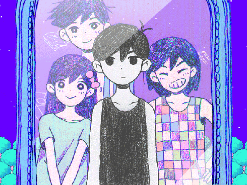 omocat, omori, sunny (omori), hero (omori), aubrey, omori (character), ^ ^