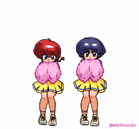 wanta (futoshi), ranma 1/2, saotome ranma, ranma-chan, tendou akane, blush