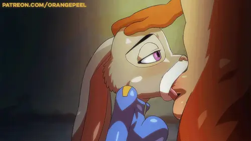 orange-peel, disney, zootopia, judy hopps, 1boy, 1girl, animal ears, balls deep