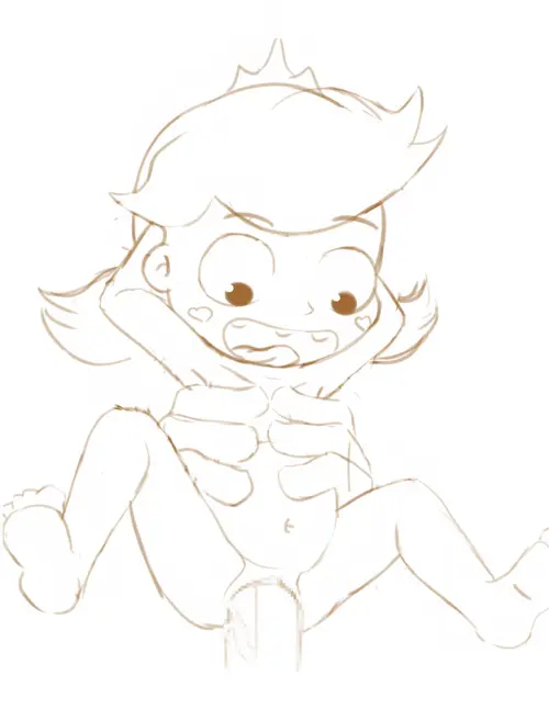 vs (artist), disney, star vs the forces of evil, star butterfly, belly, female