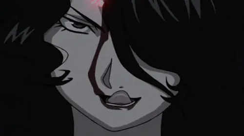 fullmetal alchemist brotherhood, lust (fma), black hair, bleeding from forehead