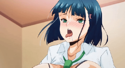 blue air, kimi wa yasashiku netorareru, inagawa rio, 1girl, ahegao, bangs