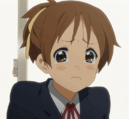 k-on!, hirasawa ui, 1girl, blush, brown eyes, brown hair, clothing, facial