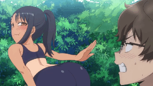 ijiranaide nagatoro-san, nagatoro hayase, hachiouji naoto, 1boy, 1girl, ass