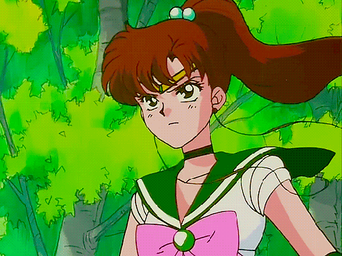 sailor moon (series), kino makoto, sailor jupiter, brown hair, hair, wind