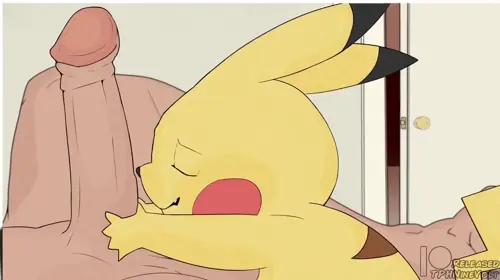 pokemon pokemon species,pikachu animated about autofellatio(セルフフェラ) nakadashi(中出し) semen(ザーメン)