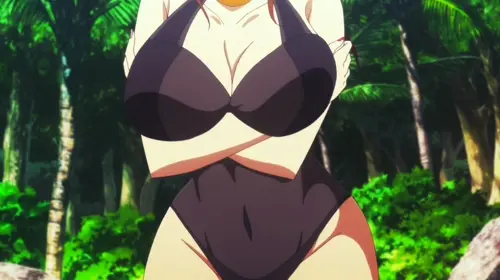 persona,persona 4,persona 3 kashiwagi noriko animated about black_swimsuit(黒い水着) close-up(クローズアップ) swimsuit(水着)