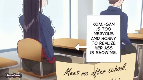 komi-san wa komyushou desu komi shouko hentai video by dragon breath about ass(お尻) purple_hair(紫髪) torn_clothes(破れた服)