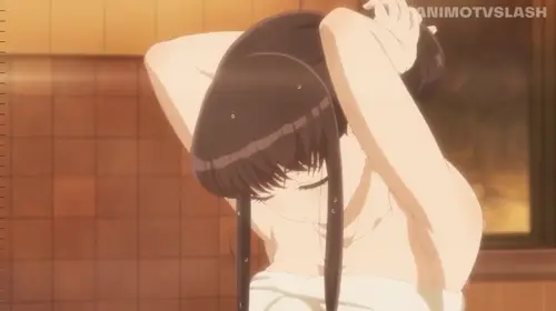 komi-san wa komyushou desu komi shouko doujin anime about multiple_girls(複数の女性) purple_hair(紫髪) towel(タオル)