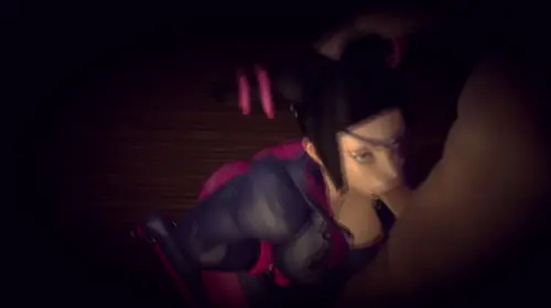 street fighter,street fighter v han juri animated by stoneddude about deepthroat(ディープ・スロート) eye_contact(アイコンタクト) oral(オーラル)