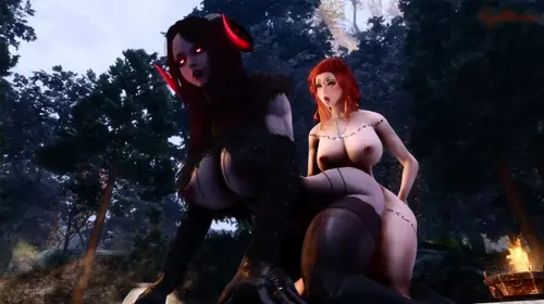 the elder scrolls,the elder scrolls v: skyrim hentai anime by sydlorem about breasts(乳) demon(恶魔) futa_on_female(ふた×女性)