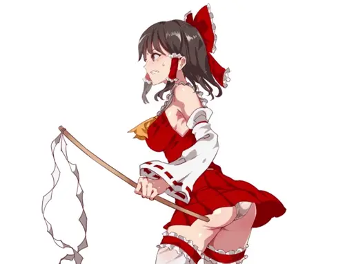 touhou project hakurei reimu hentai anime by nyuu (manekin-eko) about clothed_female(服を着た女性) male(男性) underwear(下着)