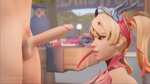 overwatch mercy,pink mercy doujin anime by evilaudio,kassioppiava,dreamrider about 1boy(男一人) masturbation(オナニー) oral(オーラル)