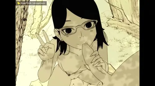 naruto,boruto: naruto next generations uchiha sarada animated by angelyeah about areolae(乳輪) nude(裸) sucking(しゃぶっている)