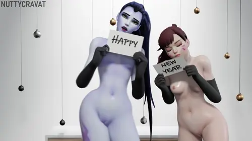 overwatch d.va,widowmaker hentai anime by nuttycravat