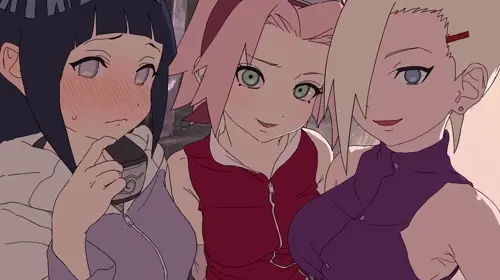 naruto,naruto shippuden uzumaki naruto,hyuuga hinata,haruno sakura,yamanaka ino hentai anime by 5 nan (5nan 5nan)