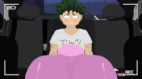 my hero academia midoriya izuku,ashido mina animated by shoestrang