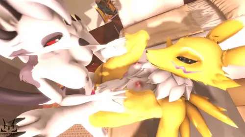 digimon,helluva boss digimon,renamon,loona hentai anime by furromantic