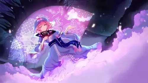 touhou project saigyouji yuyuko,saigyou ayakashi animated