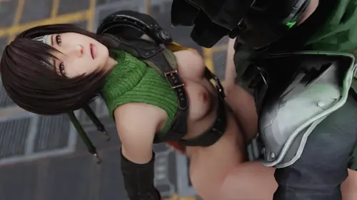 final fantasy,final fantasy vii yuffie kisaragi,shinra guard video by jerid oiso