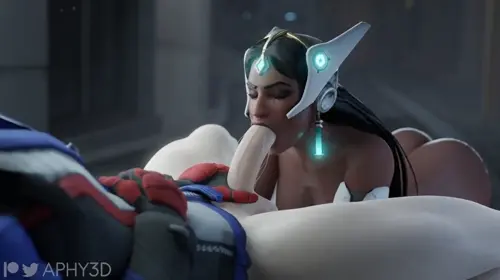 Overwatch Symmetra doujin anime by Aphy3d