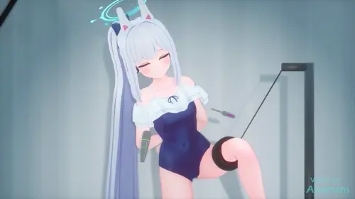 Blue Archive Tsukiyuki Miyako hentai video by abanam