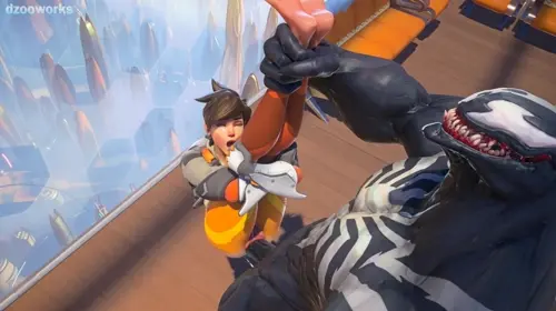 Overwatch,Overwatch 2,Marvel Rivals Tracer,Venom hentai video by Pixie Willow,Dzooworks,Ivan E Recshun