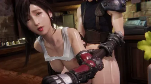 Final Fantasy,Final Fantasy Vii,Final Fantasy Vii Remake Tifa Lockhart,Cloud Strife hentai anime by Waifu Enjoyer