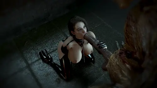 Resident Evil,Resident Evil 3 Remake Jill Valentine,Hunter hentai anime by Spanky