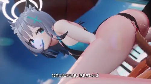 Blue Archive Sunaookami Shiroko hentai video by zombie alone