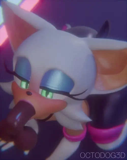 Sonic The Hedgehog Rouge The Bat animated by Evilaudio
