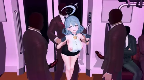 Blue Archive Amau Ako hentai anime by 3mura