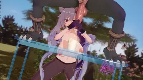 Genshin Impact Keqing,Hilichurl hentai video by Koro22