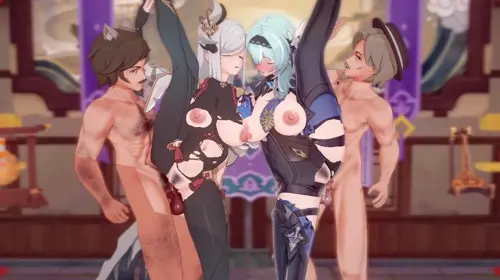 Genshin Impact Eula,Shenhe animated by Koro22