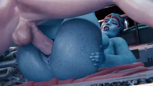 Mass Effect Asari,Commander Shepard,Jane Shepard,Samara hentai anime by Midnightsfm