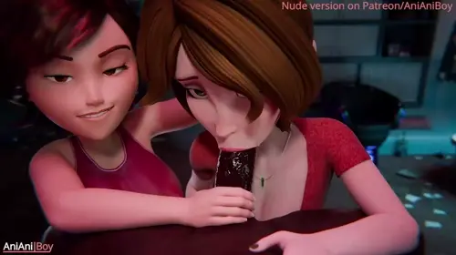 The Incredibles,Big Hero 6 Helen Parr,Elastigirl,Aunt Cass animated by Anianiboy