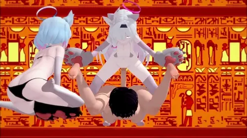 Blue Archive Sensei,Arona,Plana animated by Minus8,Akomni,gramora