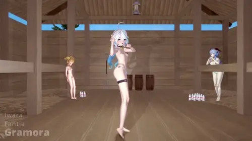 Genshin Impact,Shake It Ganyu,Furina,Yaoyao animated by gramora