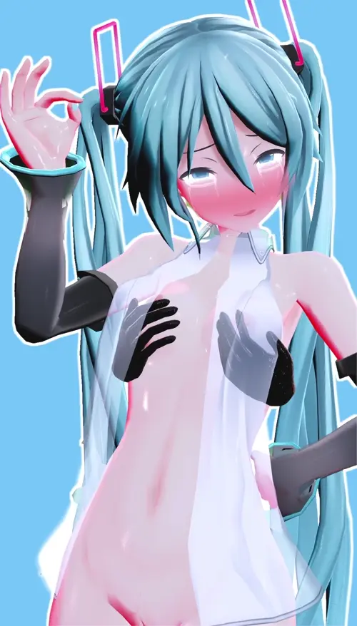 Vocaloid,Rabbit Hole Hatsune Miku,Kuromaru hentai video by kow mmd