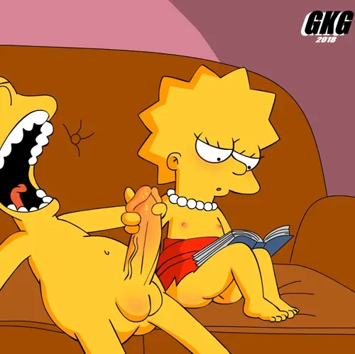 The Simpsons Lisa Simpson,Bart Simpson animated by Gkg