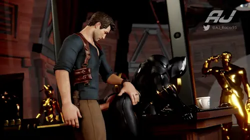 Uncharted,Uncharted 4: A Thief'S End Nathan Drake,Black Panther doujin anime by Aj Racer95